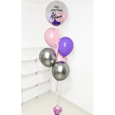Racimo de Globos Burbuja personalizada