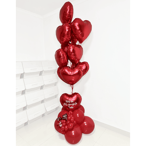 Bouquets Dulcero Sorpresa Personalizado con Globos