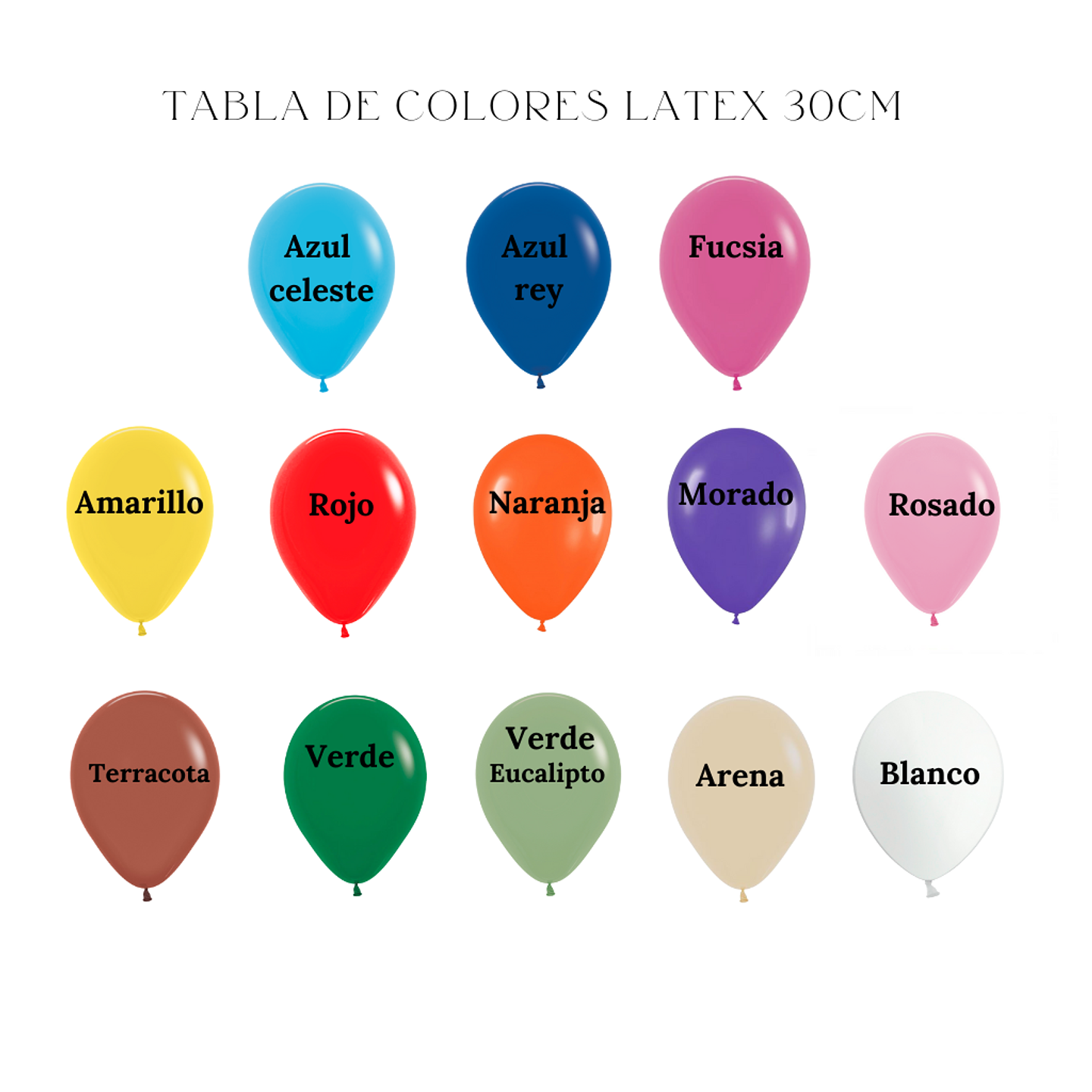 Racimo de 7 Globos  3