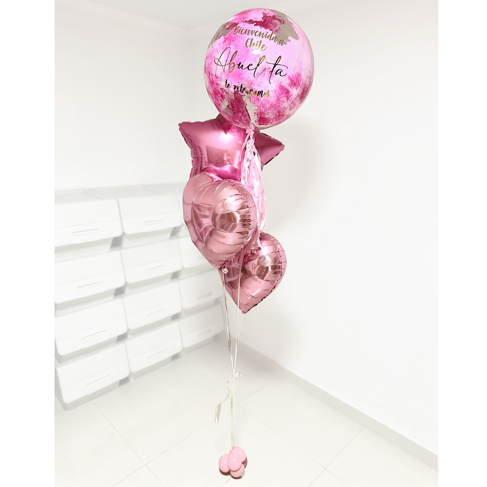 Racimo de 4 Globos Personalizado 1
