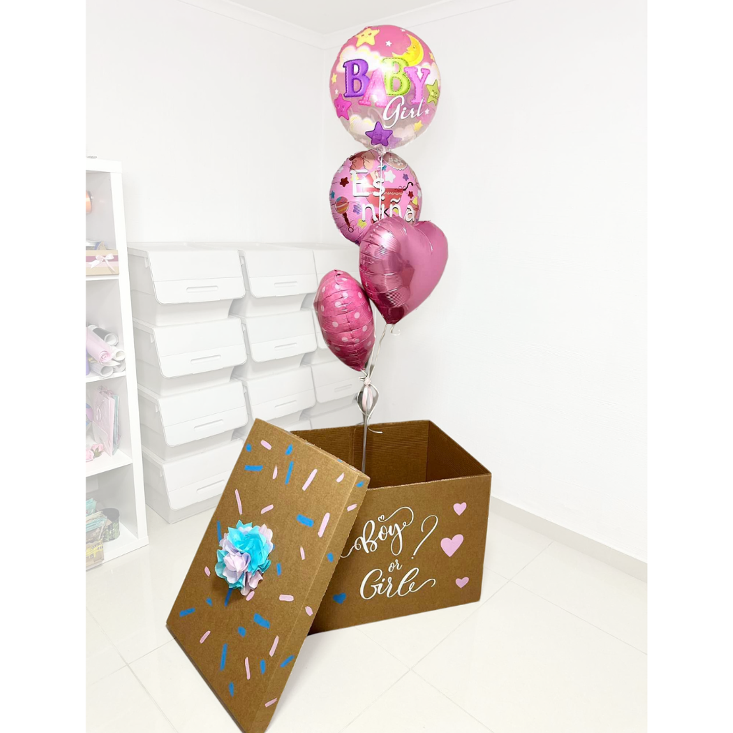 Caja Sorpresa Revelación de Genero Pequeña 3