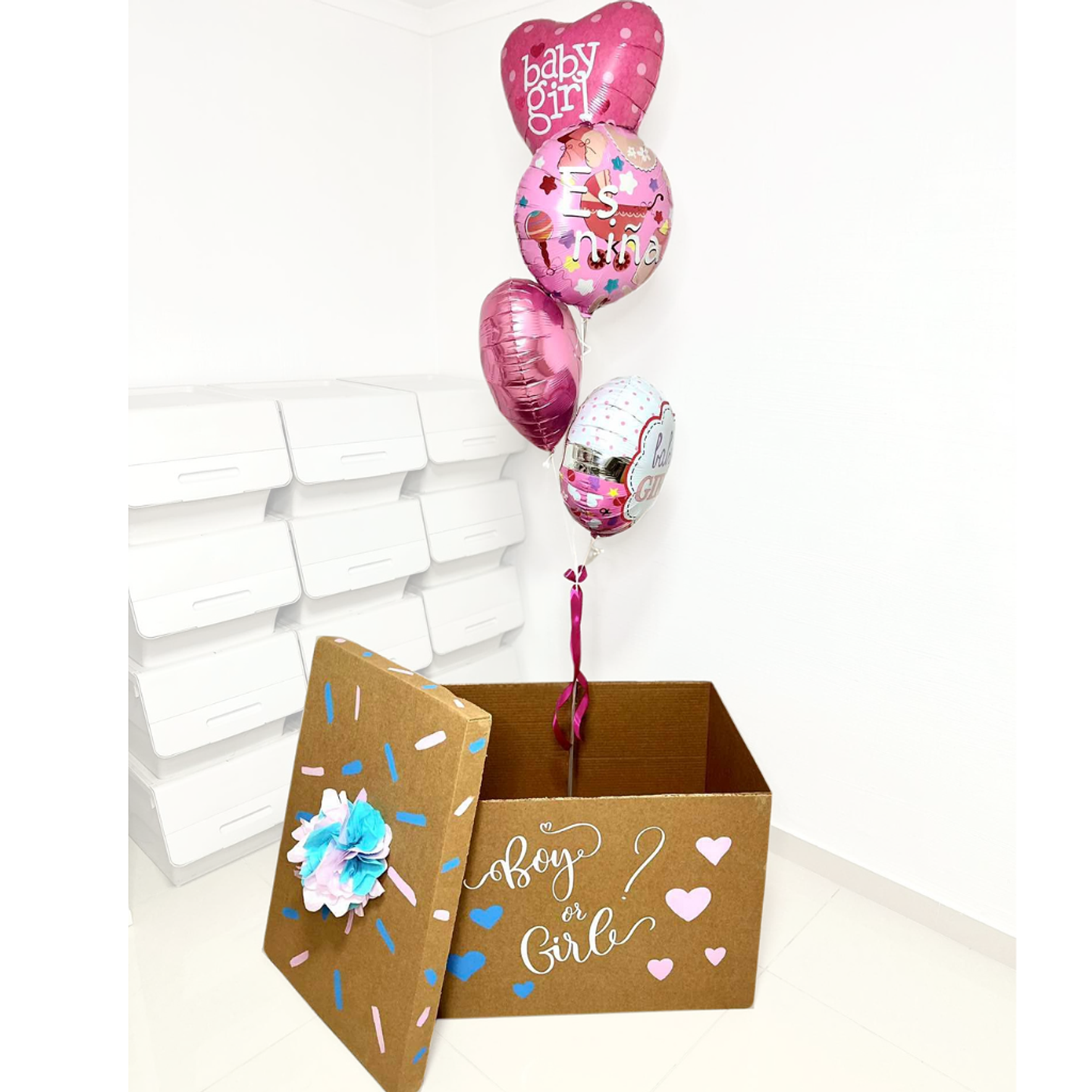 Caja Sorpresa Revelación de Genero Pequeña 4