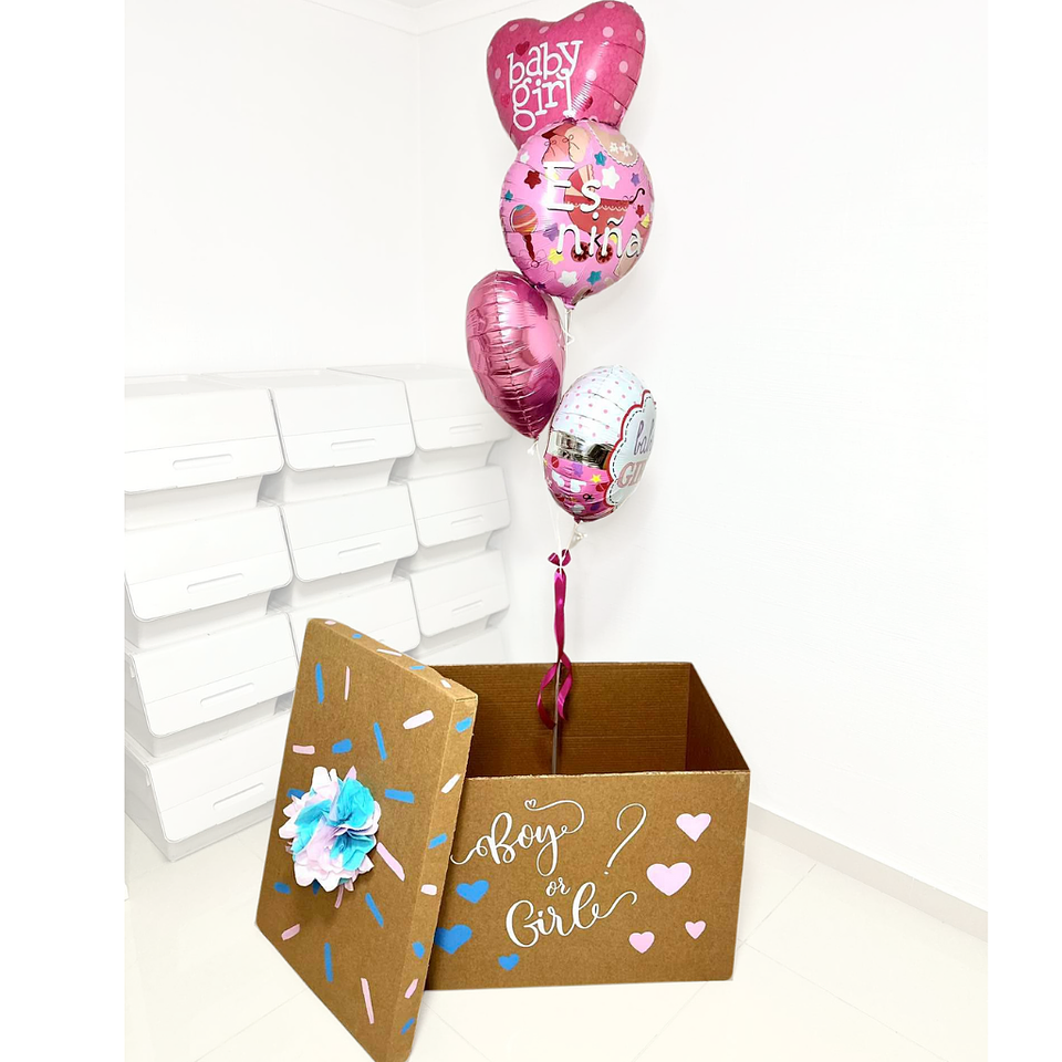 Caja Sorpresa Revelación de Genero Pequeña 4