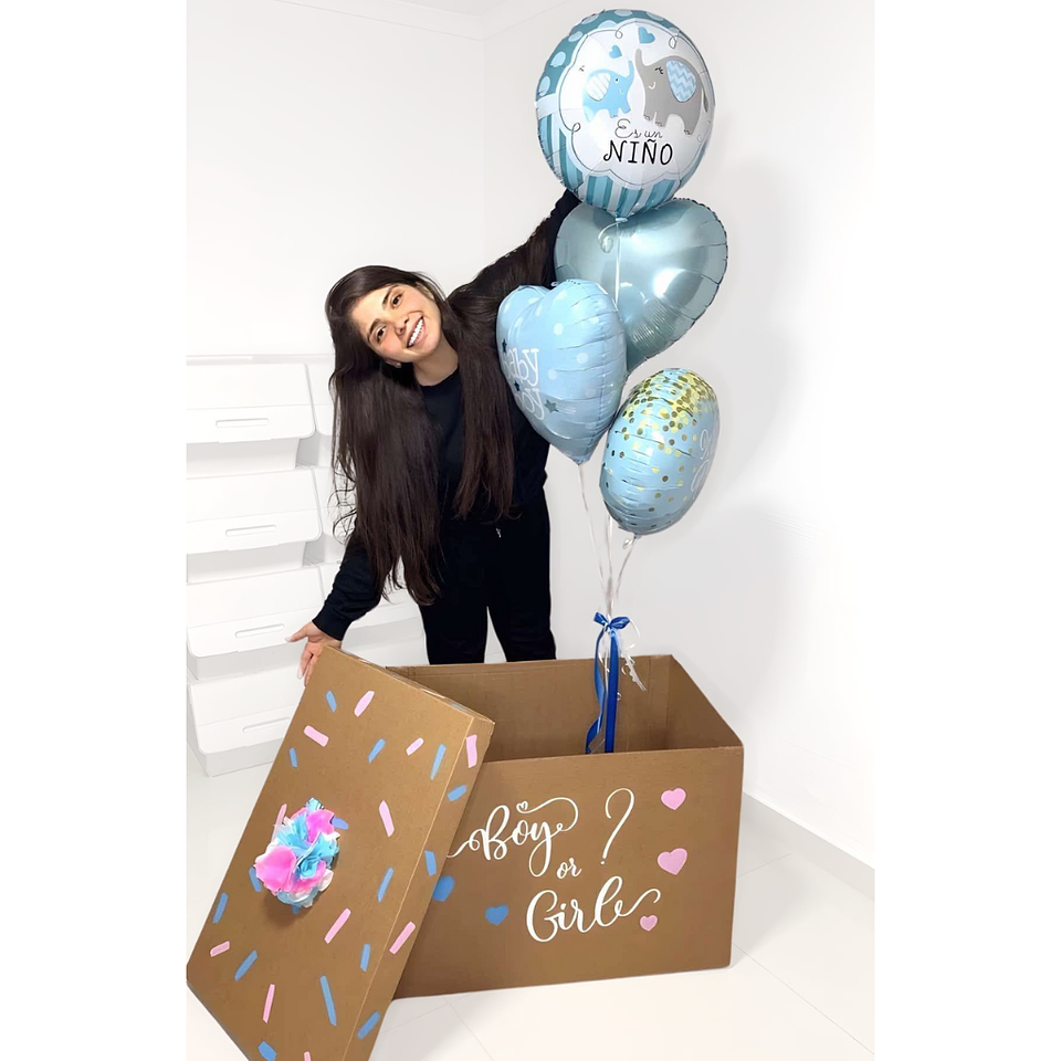 Caja Sorpresa Revelación de Genero Pequeña 2