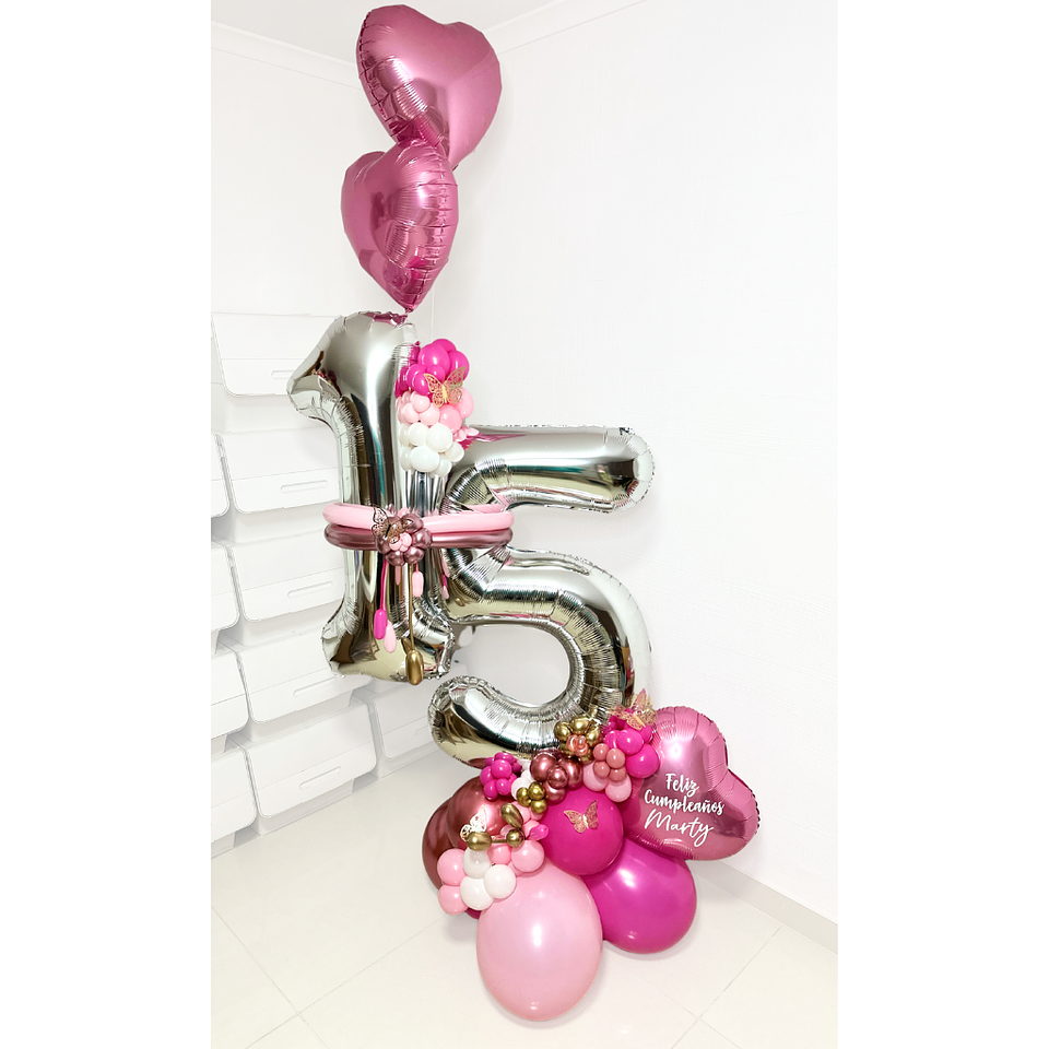 Bouquet de globos 15 Cumpleaños 2