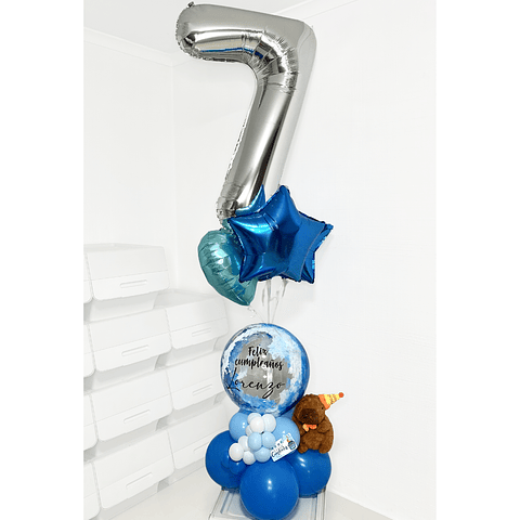 Bouquet de Globos cumpleaños Peluche