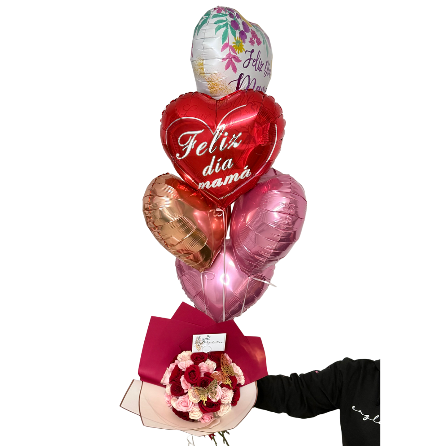 Ramo 35 Rosas más 5 Globos con helio 1