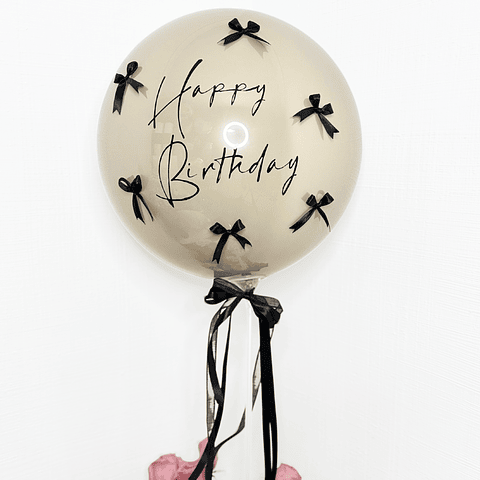 Globo burbuja personalizado con varilla 25cm, 45cm y 65cm