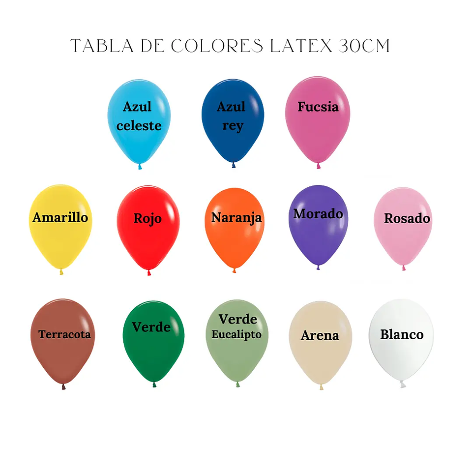 Racimo de Globos Latex Biodegradables 2