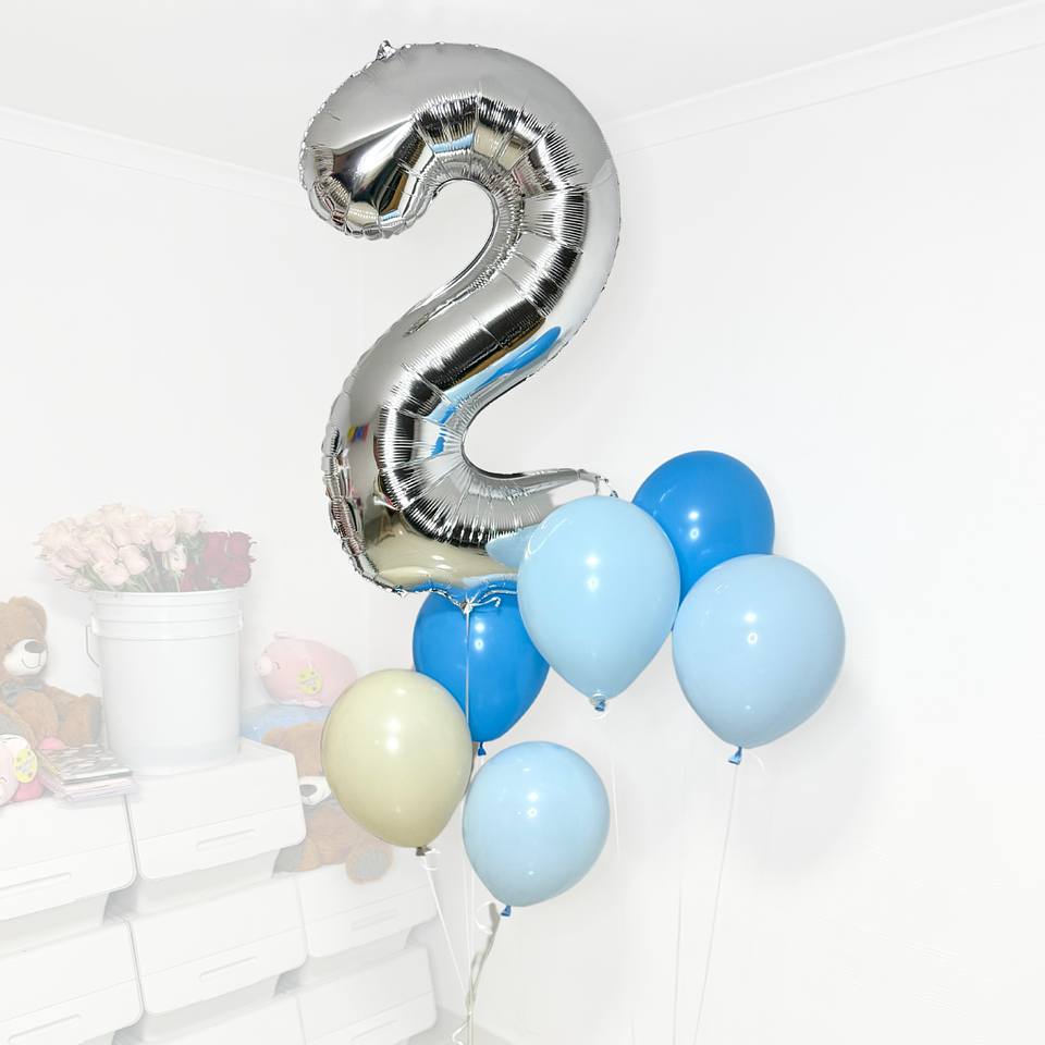 Globo Número más 3 o 6 globos latex  1