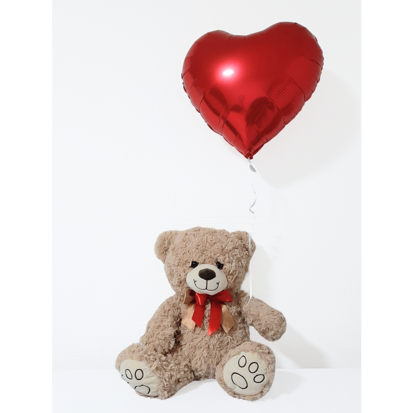 Oso peluche 45cm más globo con helio 1