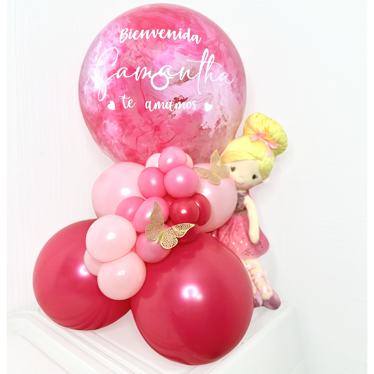 Bouquet de Mesa Personalizado con Peluche 1