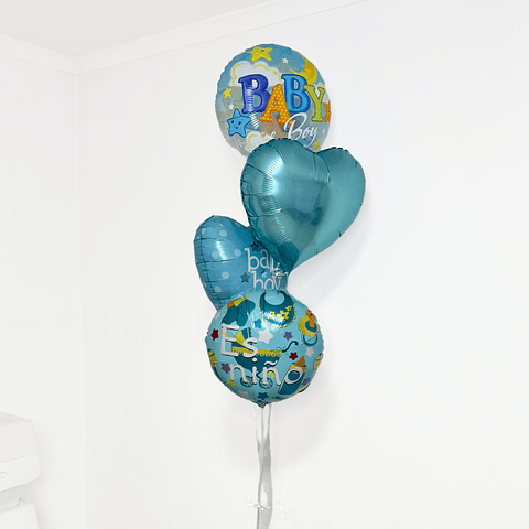 4 Globos Foil Metálico Temática Baby