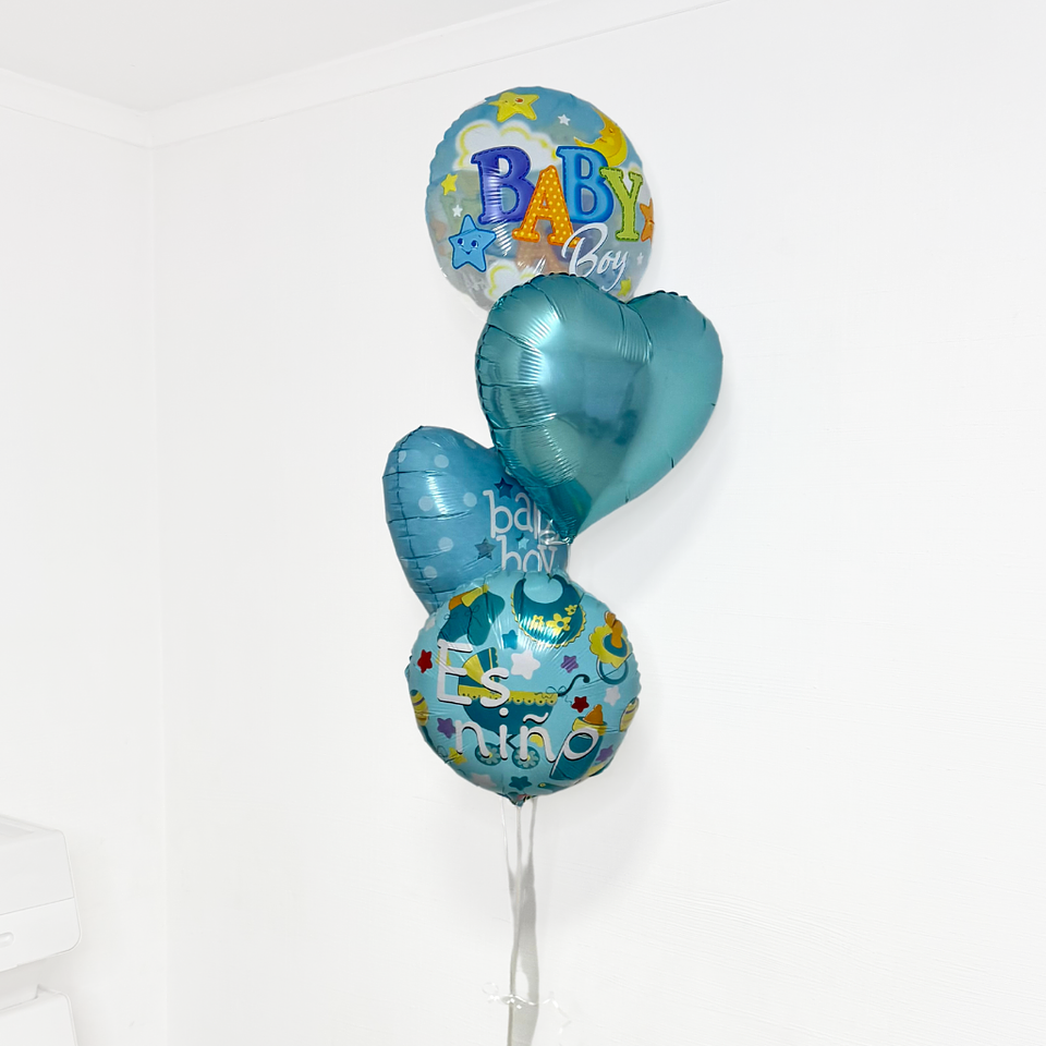 4 Globos Foil Metálico Temática Baby 1