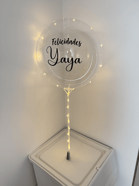 Globo burbuja Led Personalizado con Varilla 