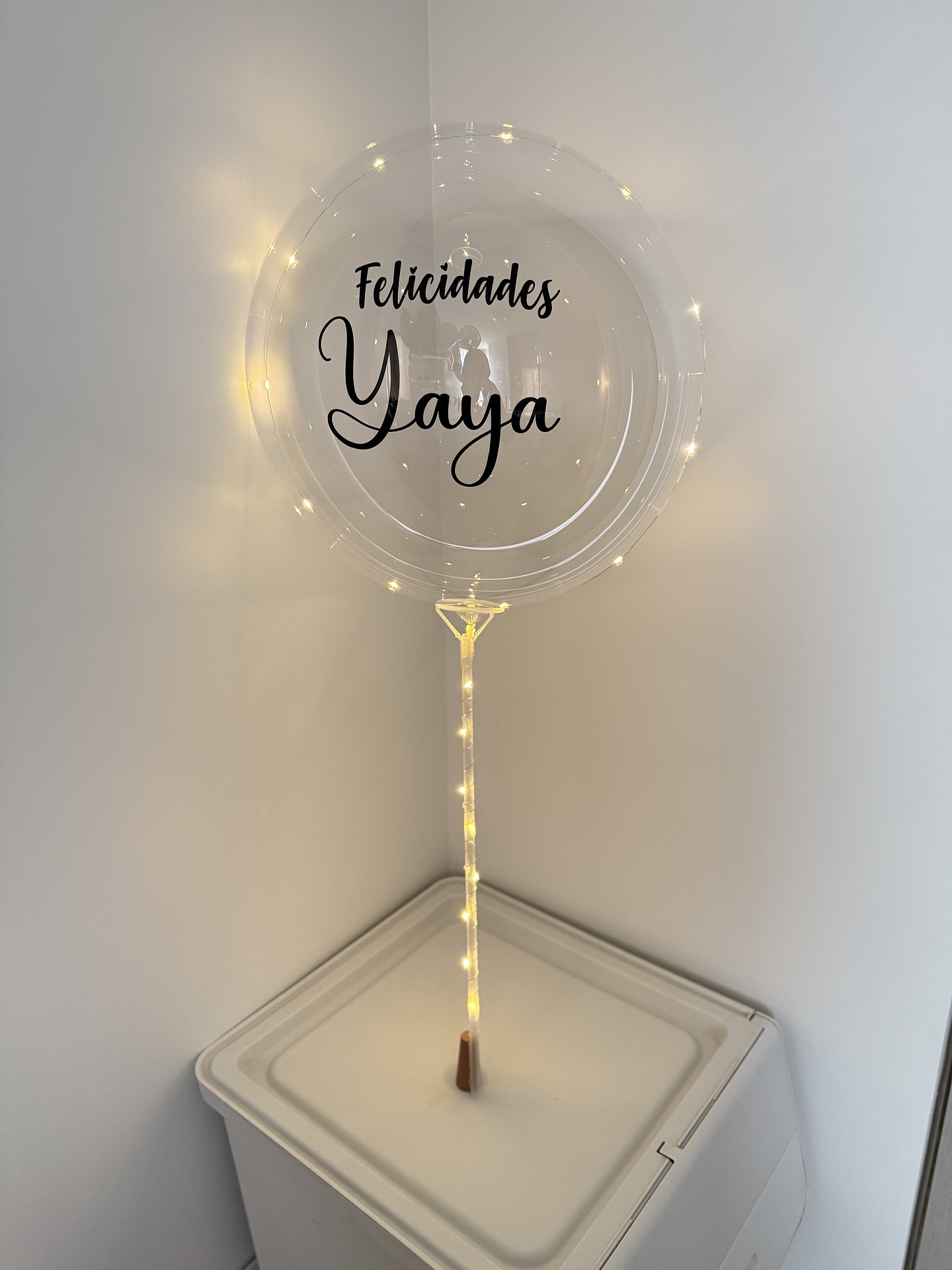 Globo burbuja Led Personalizado con Varilla  1