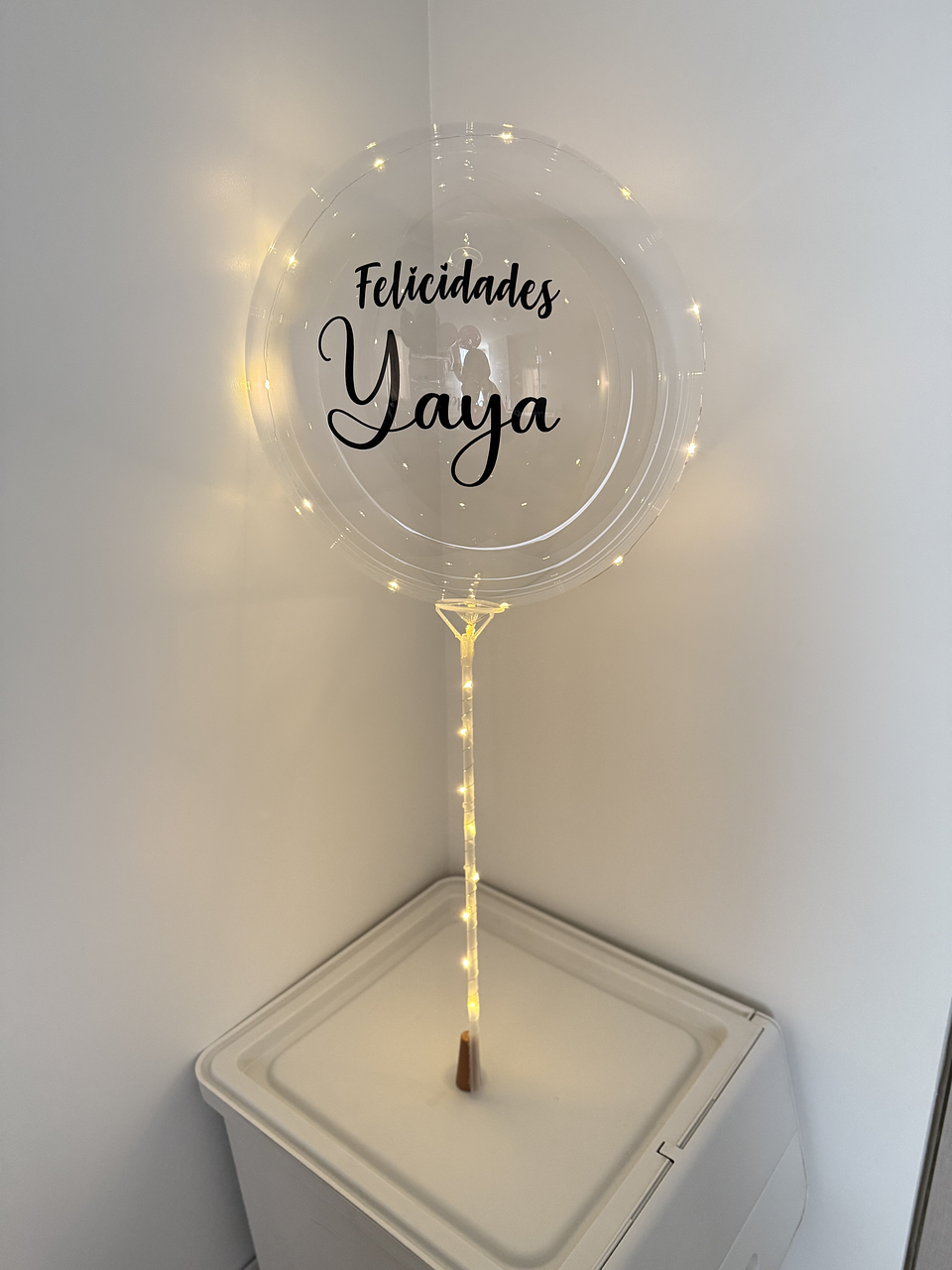 Globo burbuja Led Personalizado con Varilla  1