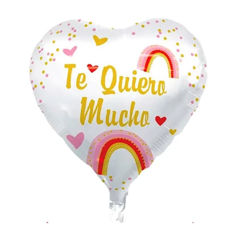 Globo Foil Metálico Corazón Te quiero 45cm 18