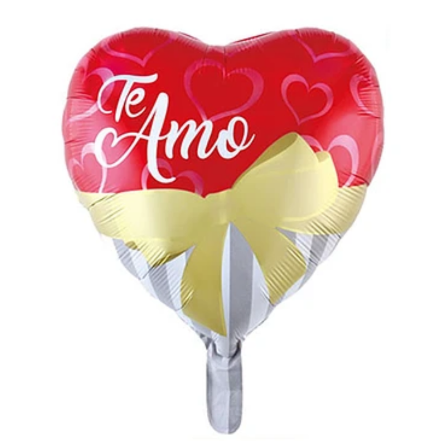 Globo Foil Metálico Corazón Te amo 45cm 18