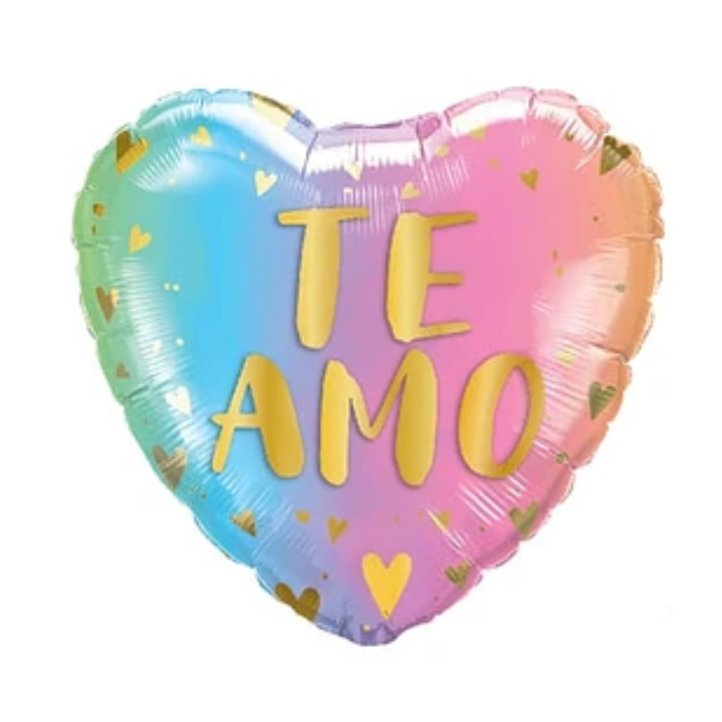 Globo Foil Metálico Corazón Te amo 45cm 18
