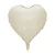 Globo Foil Metálico Corazón Crema 45cm 18