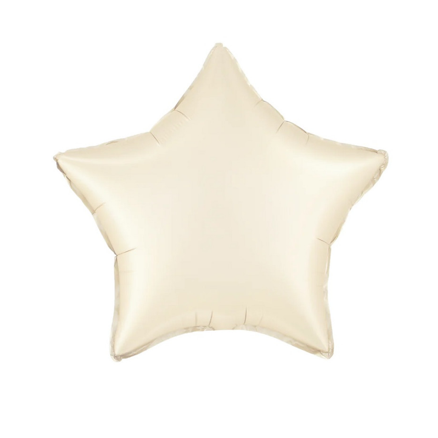 Globo Foil Metálico Estrella Crema 18