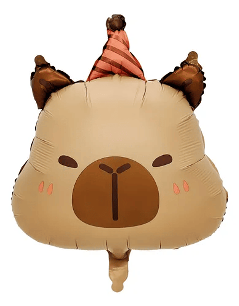 Globo Capibara Cumpleaños 60cm con Helio