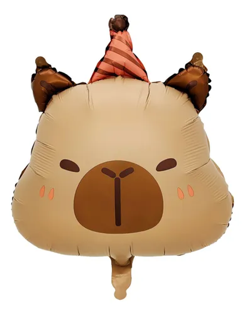 Globo Capibara Cumpleaños 60cm con Helio 1