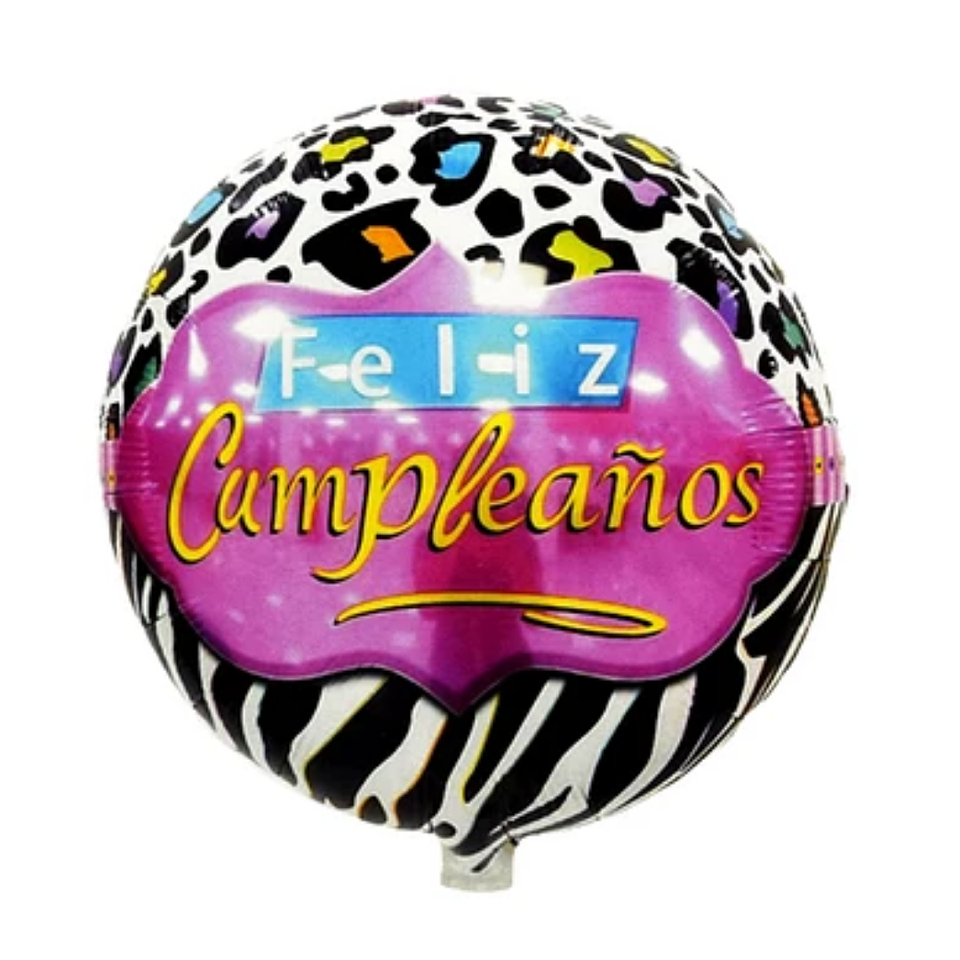 Globo Foil Feliz cumpleaños 45cm 18