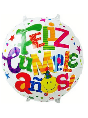 Globo Foil Metálico Feliz cumpleaños 18
