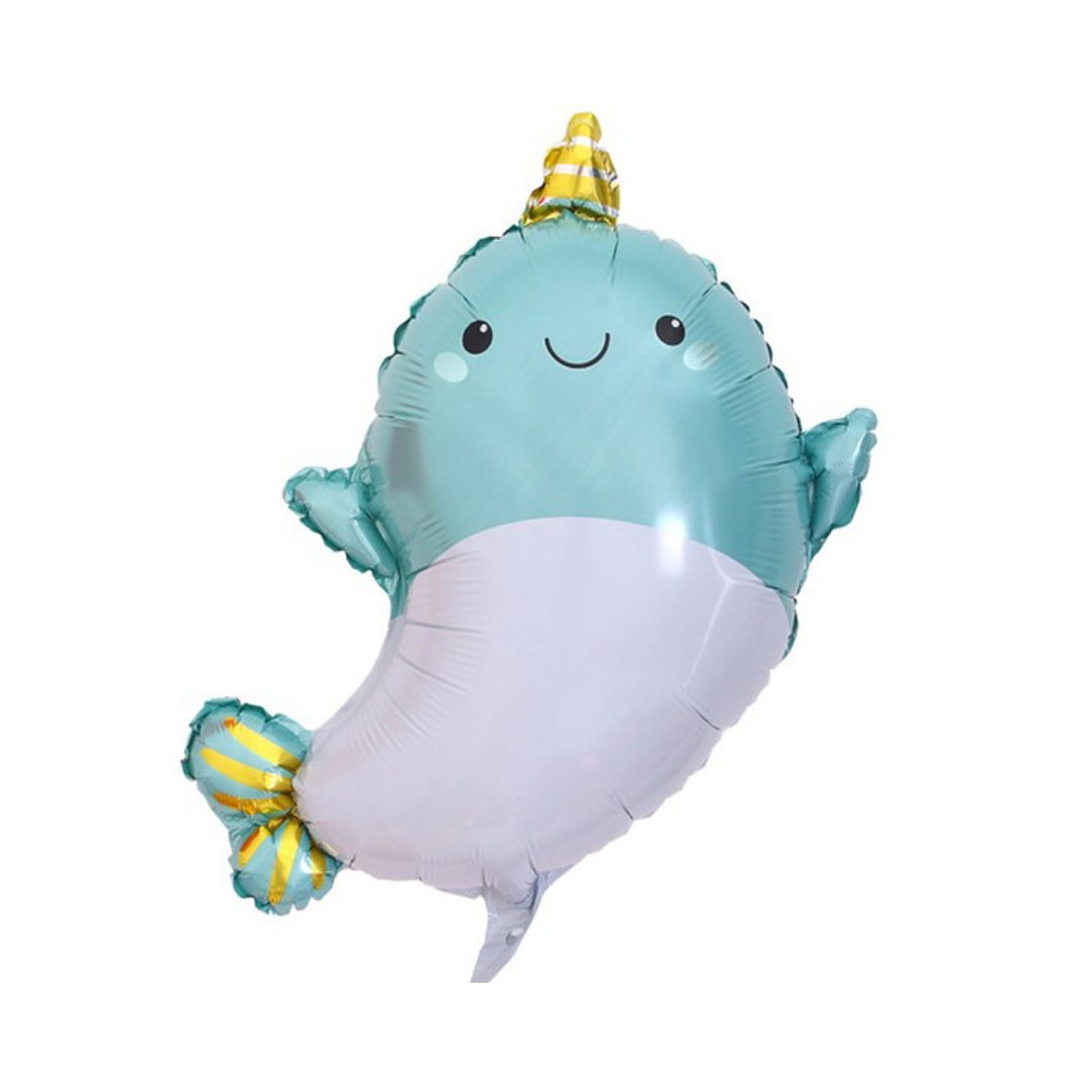 Globo Foil Metálico Delfin 71cm con Helio 1