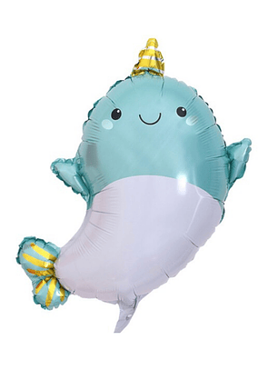 Globo Foil Metálico Delfin 71cm con Helio