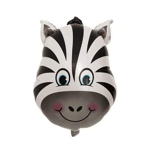 Globo Foil Metálico Cebra 59x43cm con Helio