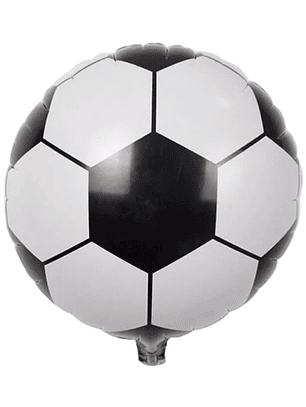 Globo Foil Metálico Pelota de Futbol 18