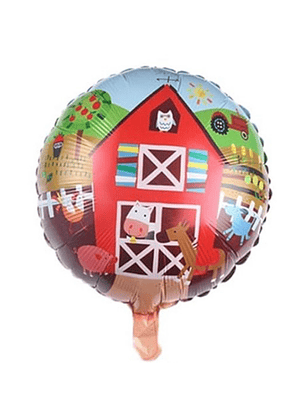 Globo Foil Metálico Animales de la Granja 18