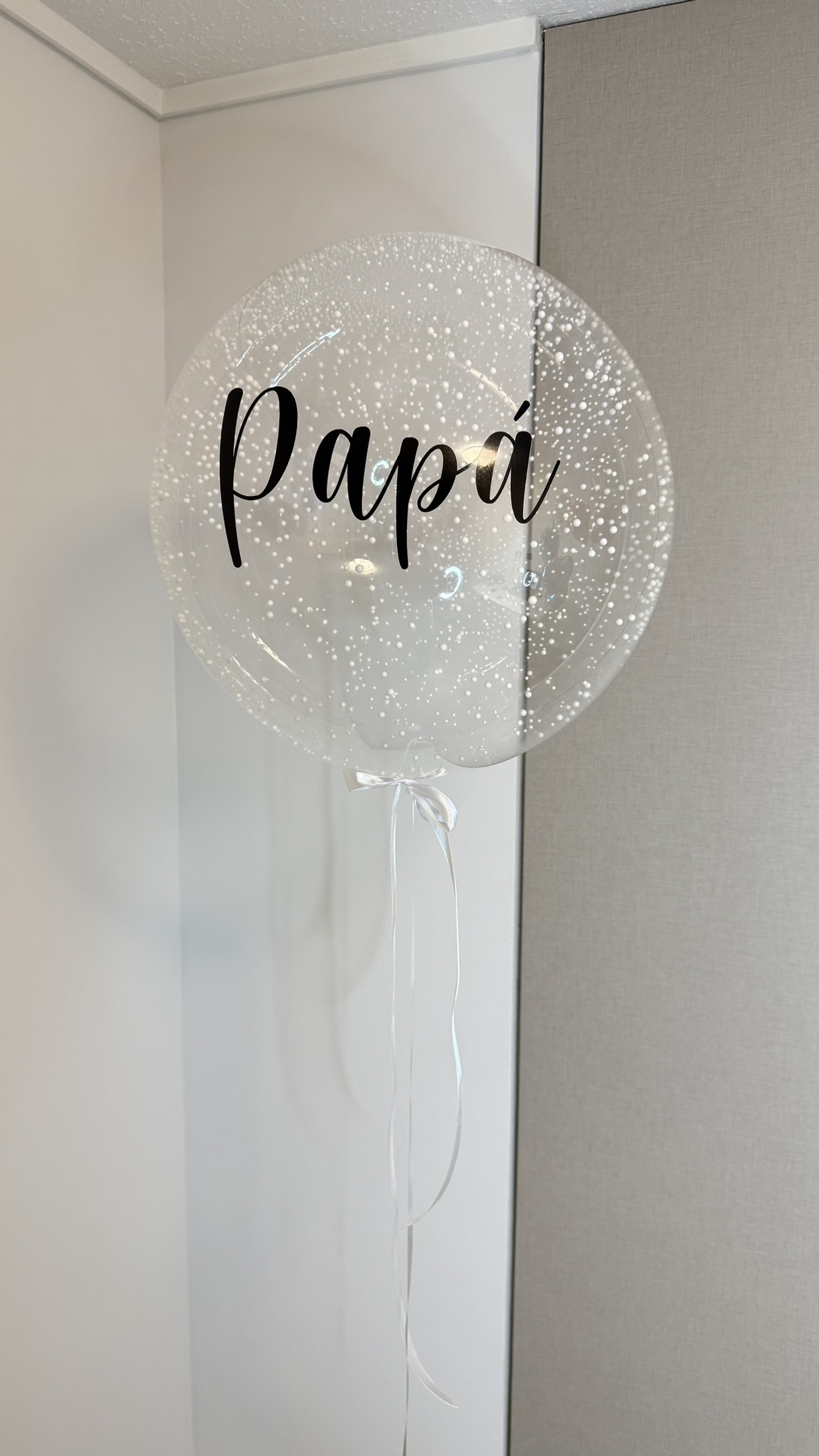 Globo burbuja con Bolitas Plumavit con Helio  1