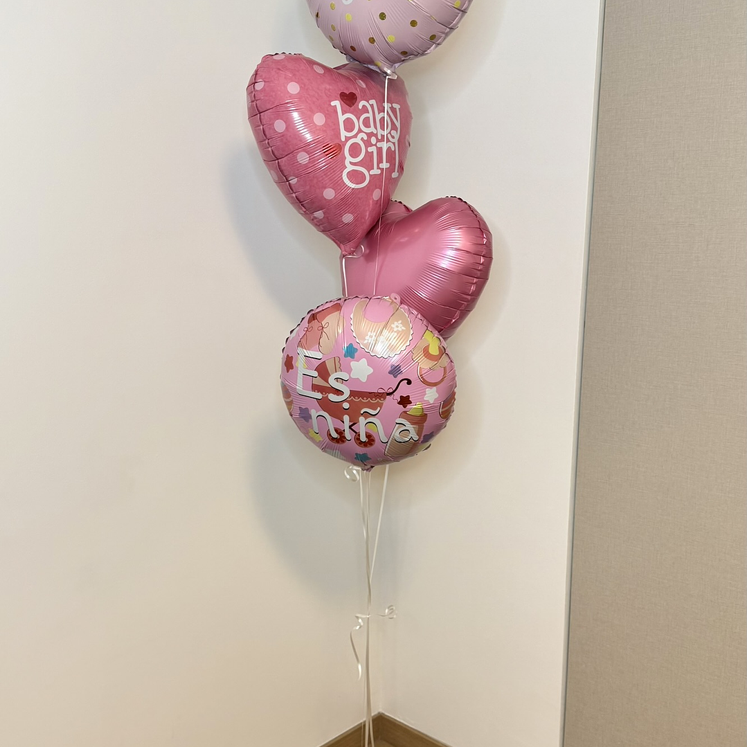 4 Globos Foil Metálico Temática Baby 3