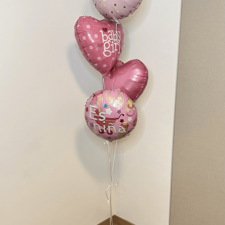 4 Globos Foil Metálico Temática Baby 3