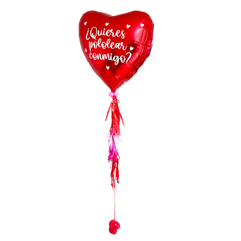 Globo Foil Metálico Corazón 31