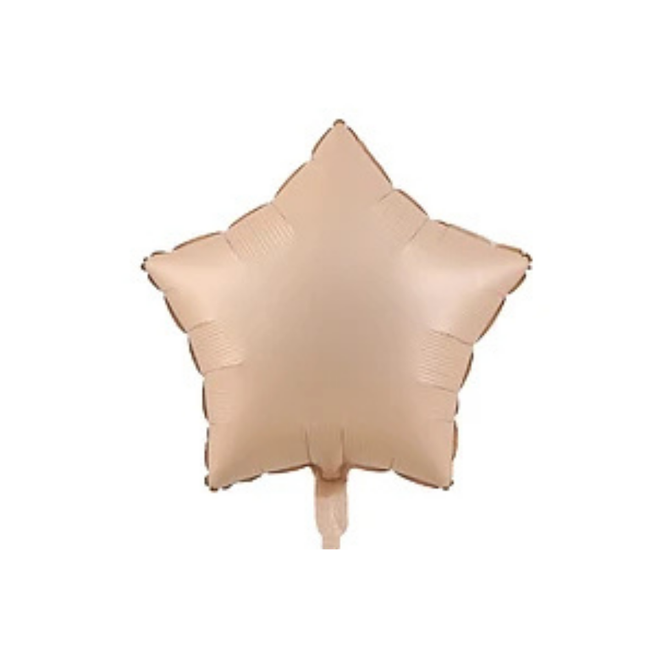 Globo Foil Metálico Estrella 45cm Rosa Retro con Helio 1