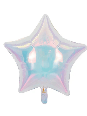 Globo Foil Metálico Estrella Tornasol 57cm con Helio