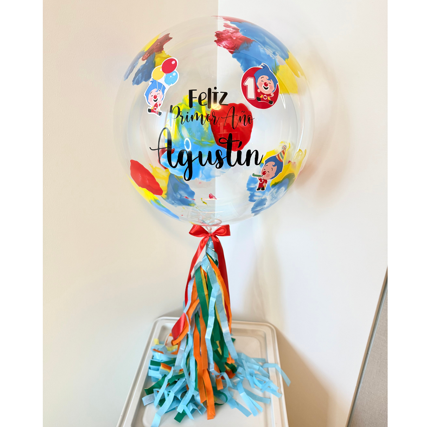 Globo Burbuja Personalizado con varilla 45-65cm Temático 1