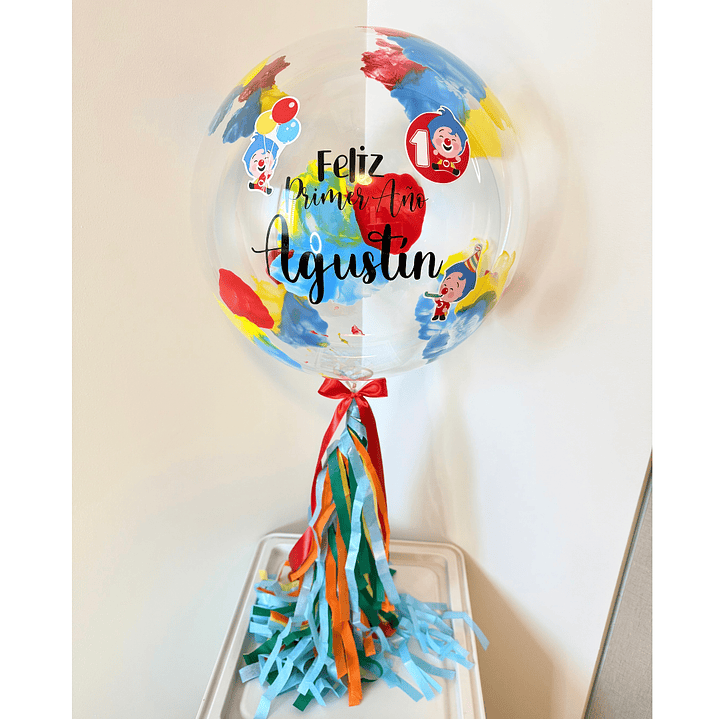 Globo Burbuja Personalizado con varilla 45-65cm Temático 1