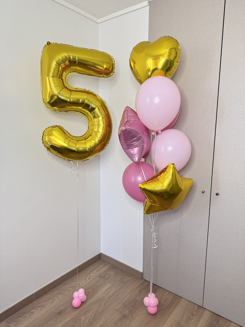 Globo Número Foil más Racimo de 7 Globos Mixtos 3