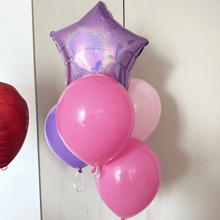 Globo Látex Fucsia 30cm con Helio 2