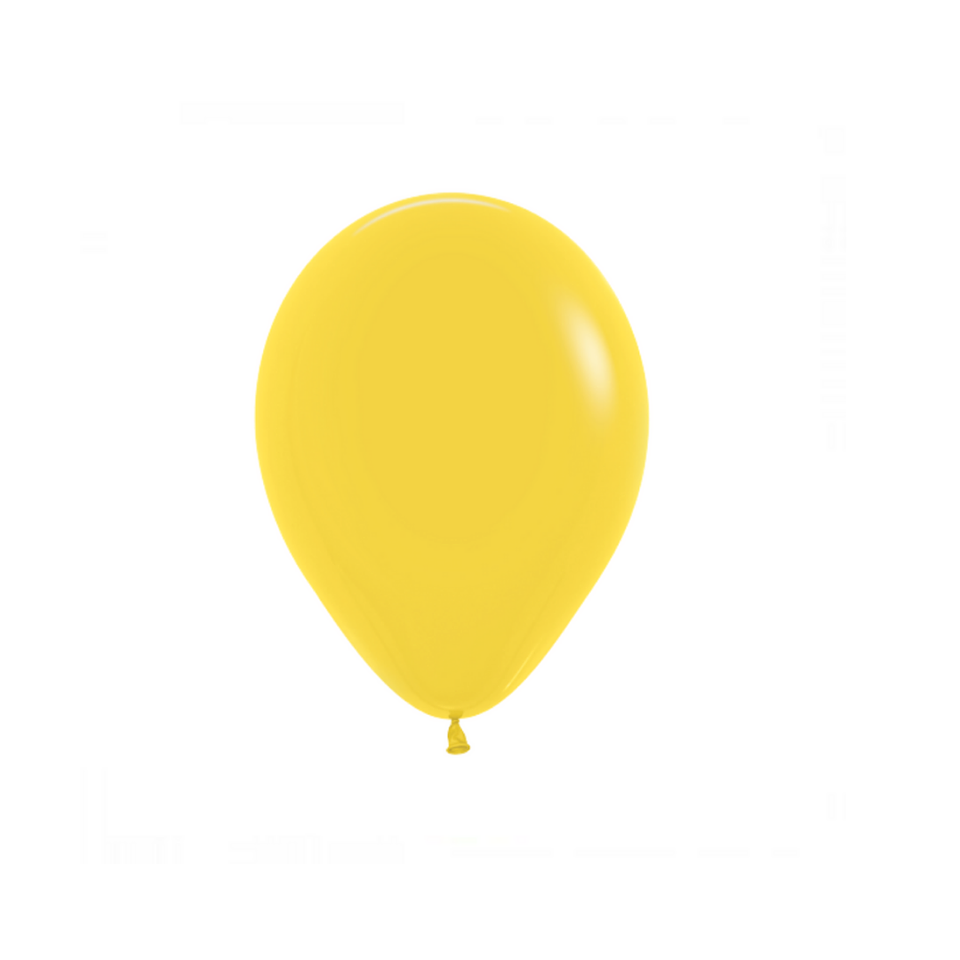 Globo Látex Amarillo 30cm con Helio 1