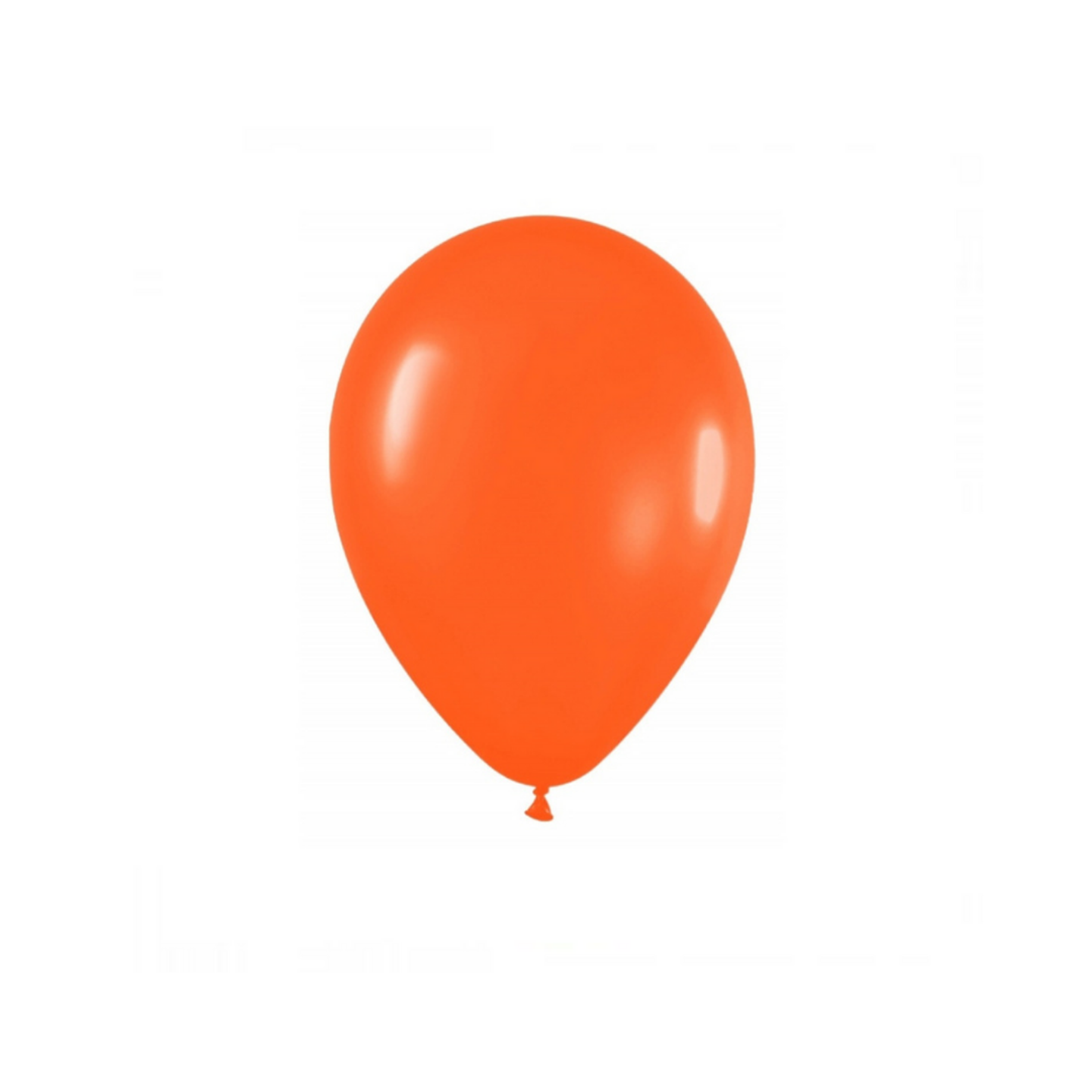 Globo Látex Naranja 30cm con Helio 1