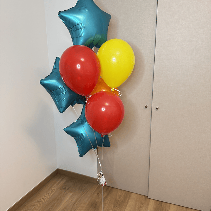 Globo Látex Amarillo 30cm con Helio 2