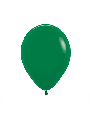 Globo Látex Verde 30cm con Helio