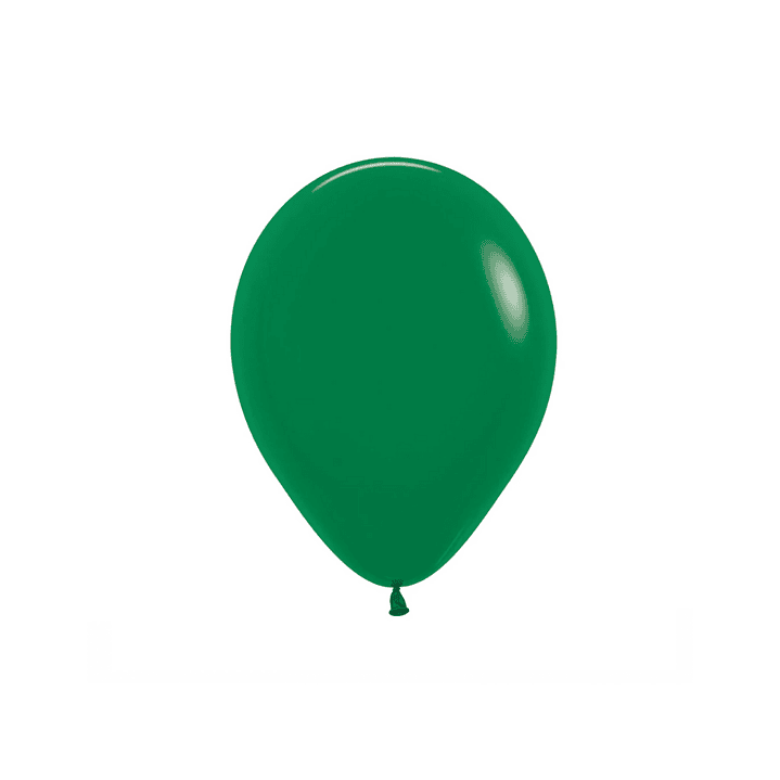 Globo Látex Verde 30cm con Helio 1